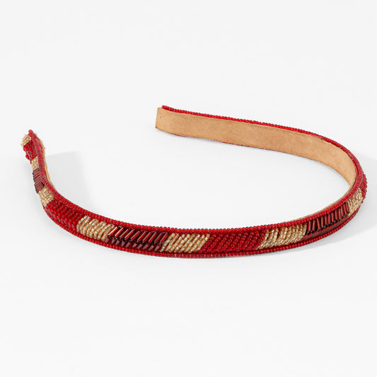 Merlot Beaded Hairband