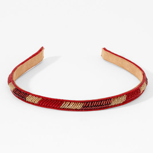 Merlot Beaded Hairband