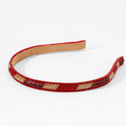 Merlot Beaded Hairband