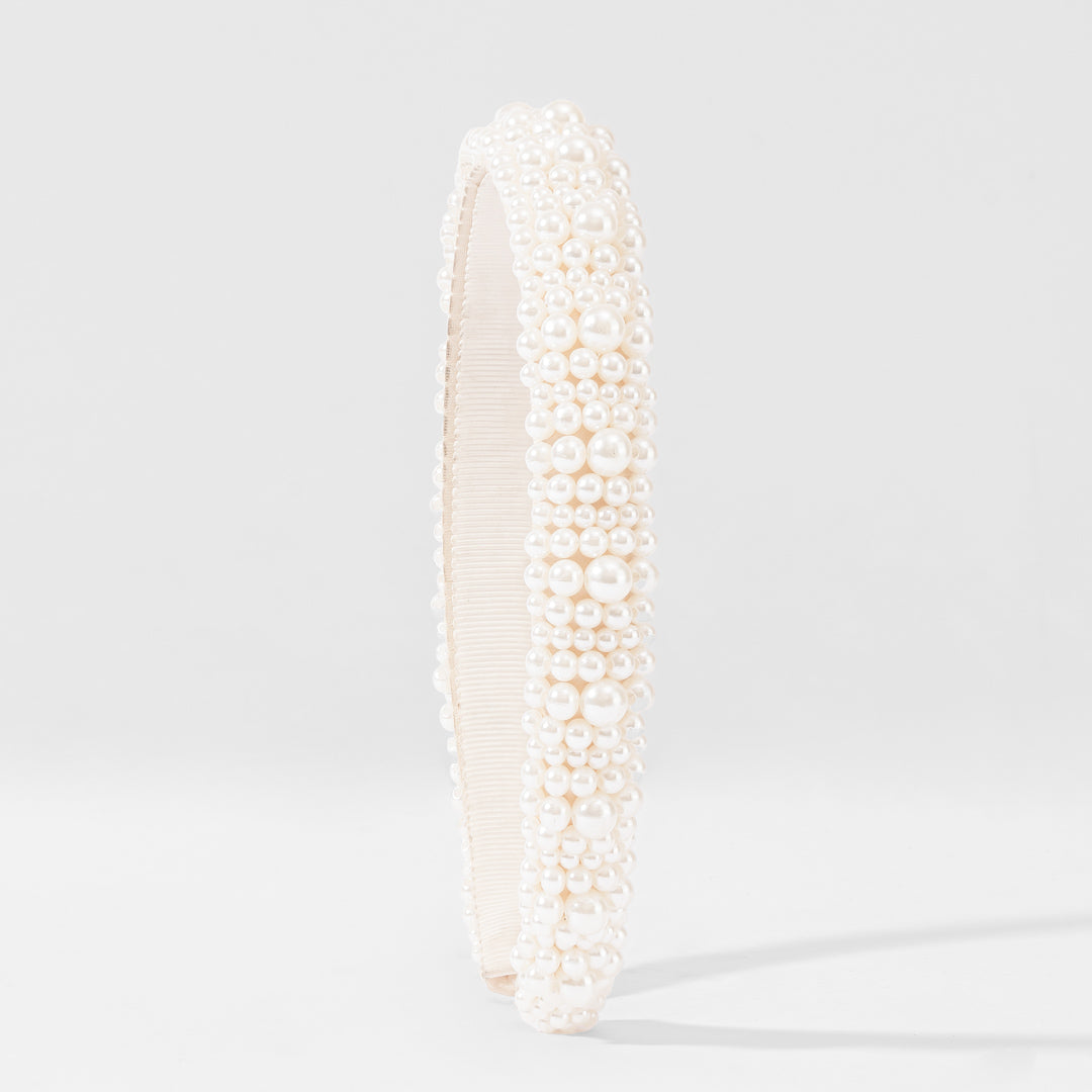 Pearl Cluster Broad Hairband