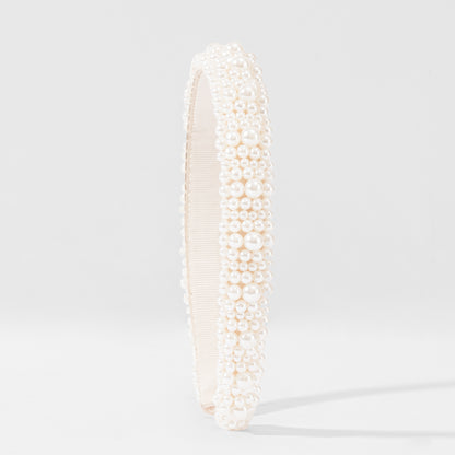 Pearl Cluster Broad Hairband