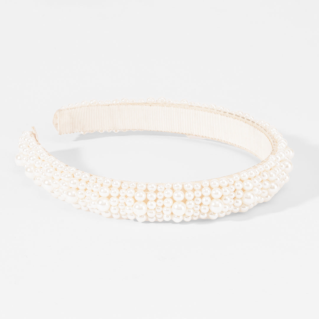 Pearl Cluster Broad Hairband