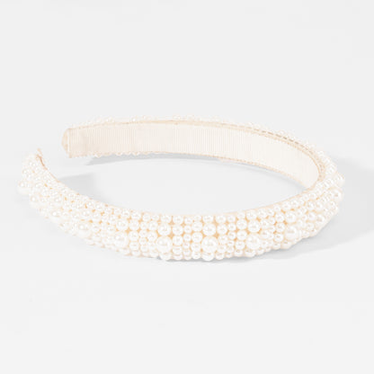 Pearl Cluster Broad Hairband