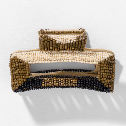 Presilha de Garra com Missangas - Bege