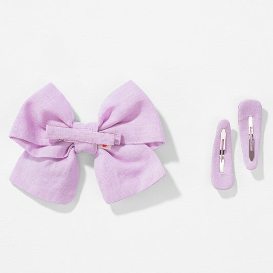 Lilac Hair Accessory Set - Set of 2