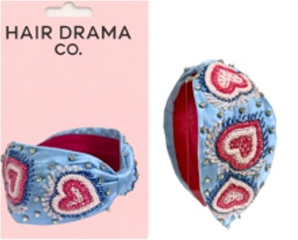 BLUE HEART EMB