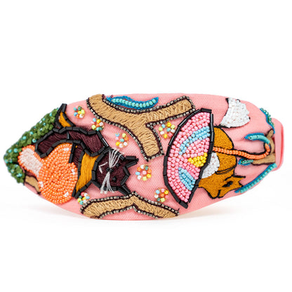 Nutty Love Knotted Headband- Light Pink