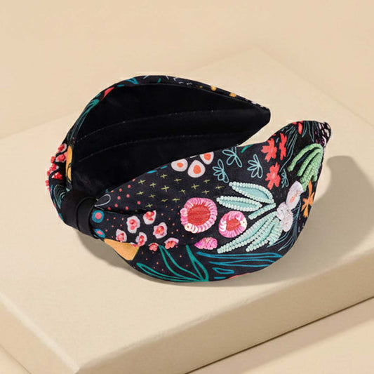 Tropical Knotted Hair Band - Multi