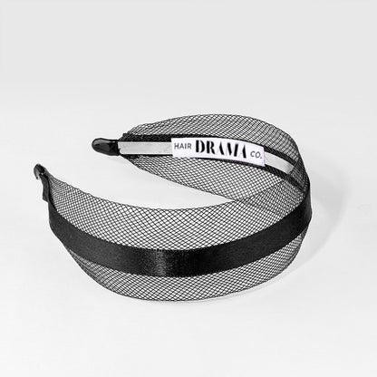 HDC x Emily in Paris Mesh Hair Band with Ribbon - Black