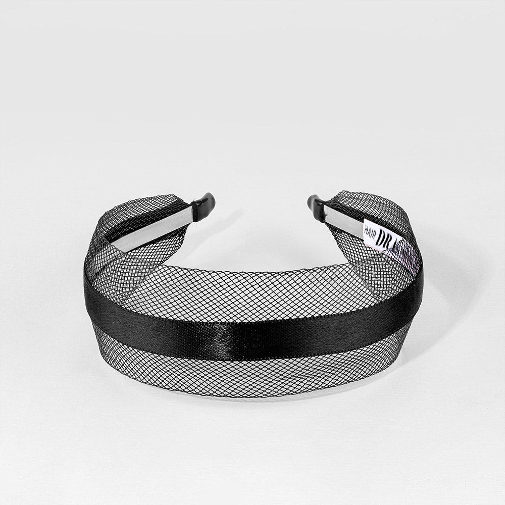 HDC x Emily in Paris Mesh Hair Band with Ribbon - Black