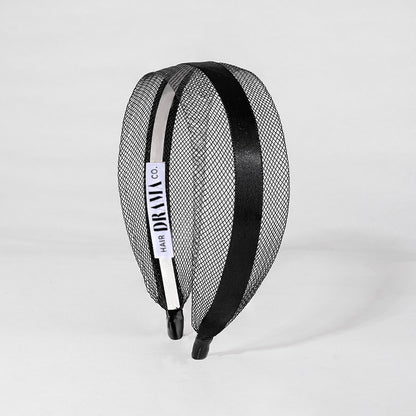 HDC x Emily in Paris Mesh Hair Band with Ribbon - Black