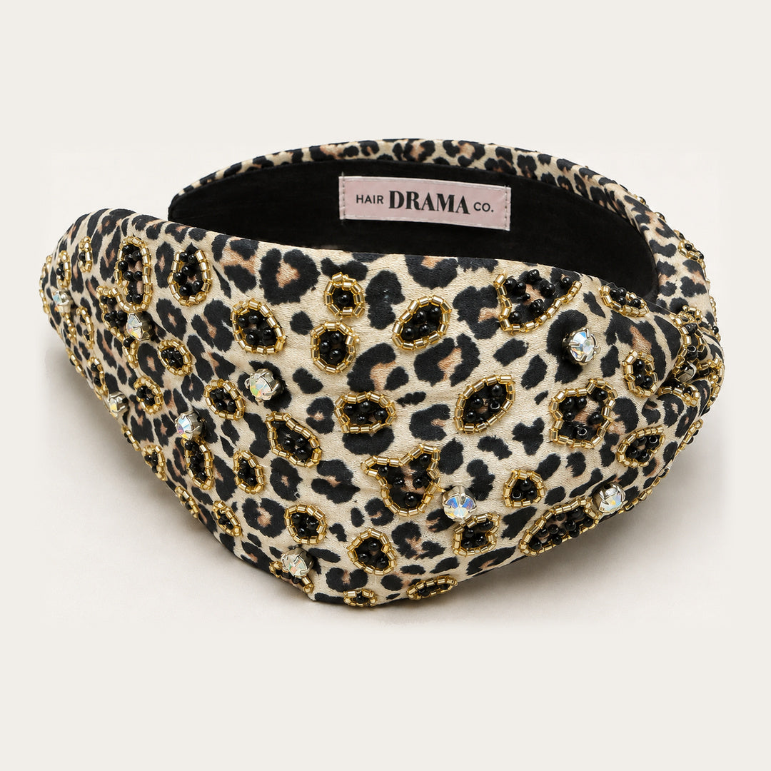 Cheetah Printed Knotted Headband