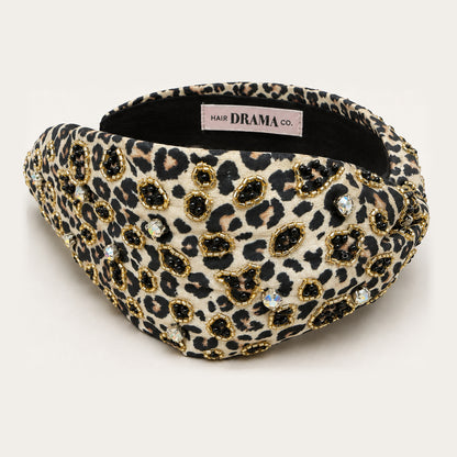 Cheetah Printed Knotted Headband