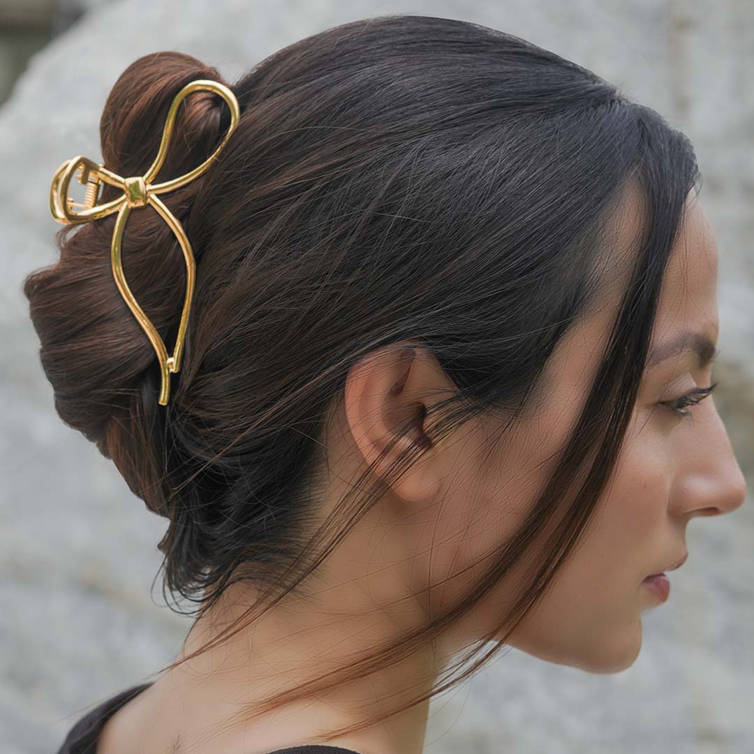 Bow-tiful Claw Clip - Gold