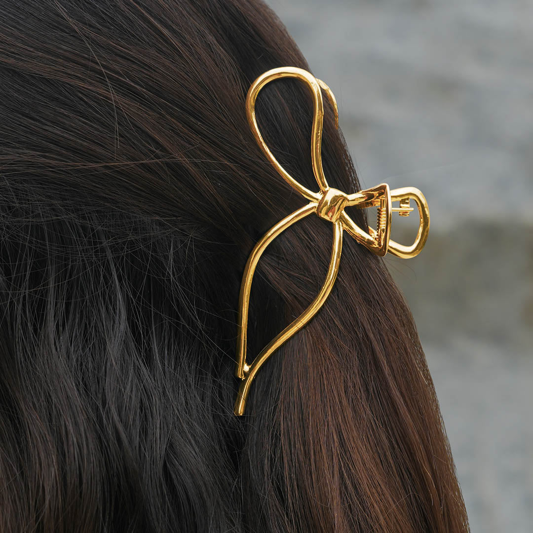 Bow-tiful Claw Clip - Gold