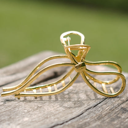 Bow-tiful Claw Clip - Gold