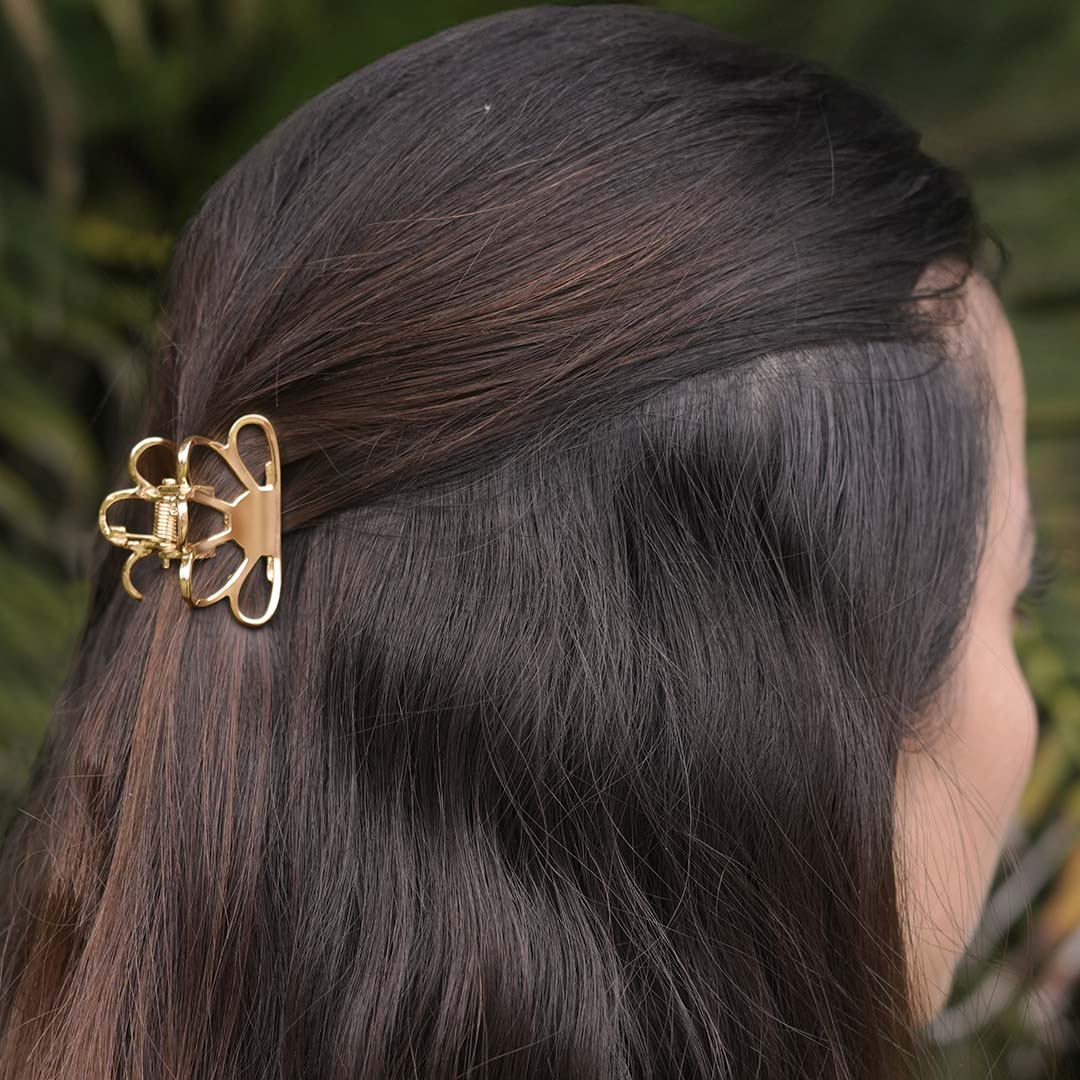 Amara Mini Claw Clips - Set of 2 - Gold