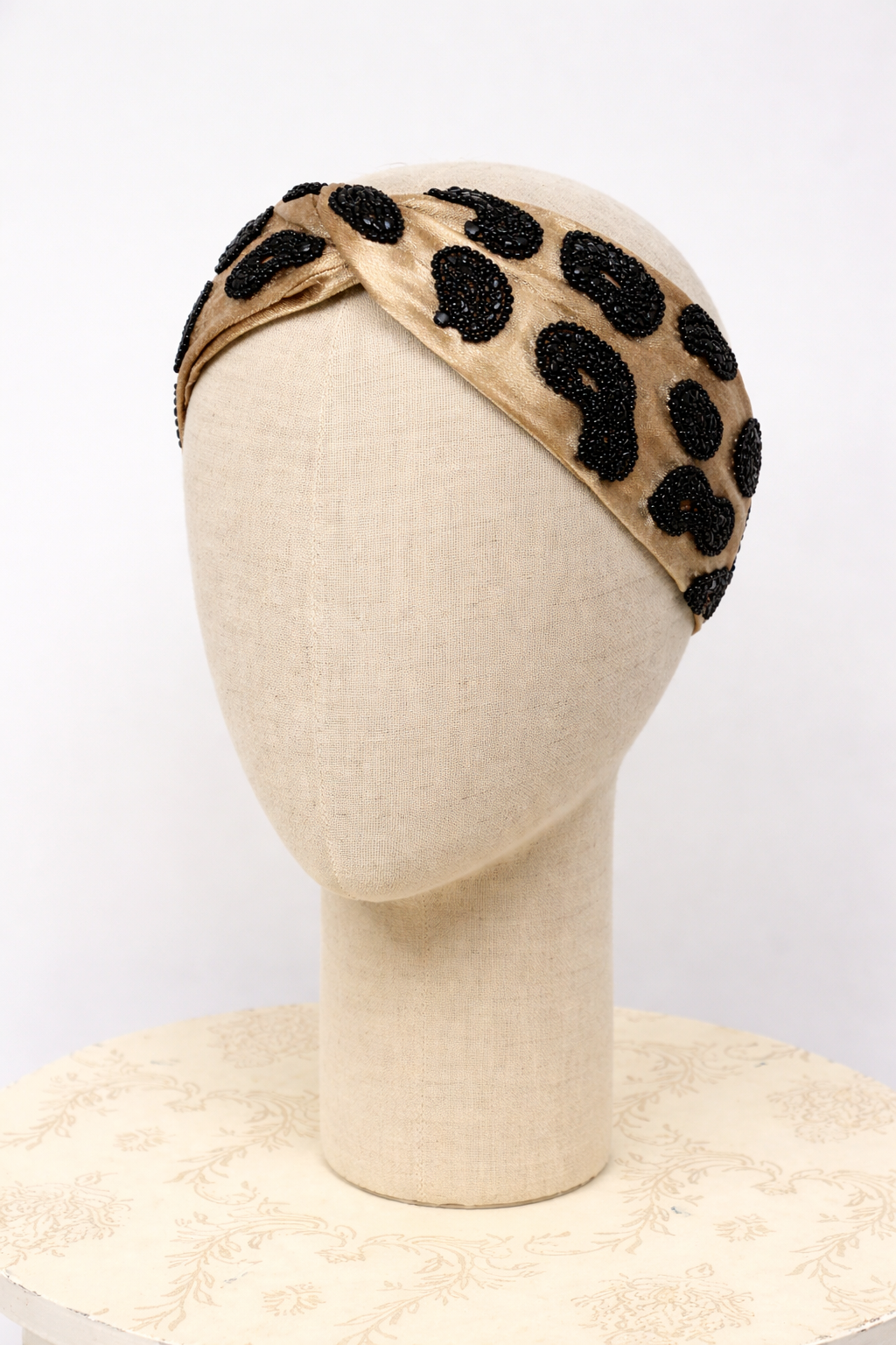 Animal Print Satin Stretch Knotted Headband