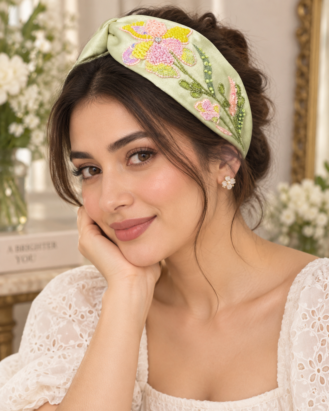 Meadow Bloom Beaded Headband