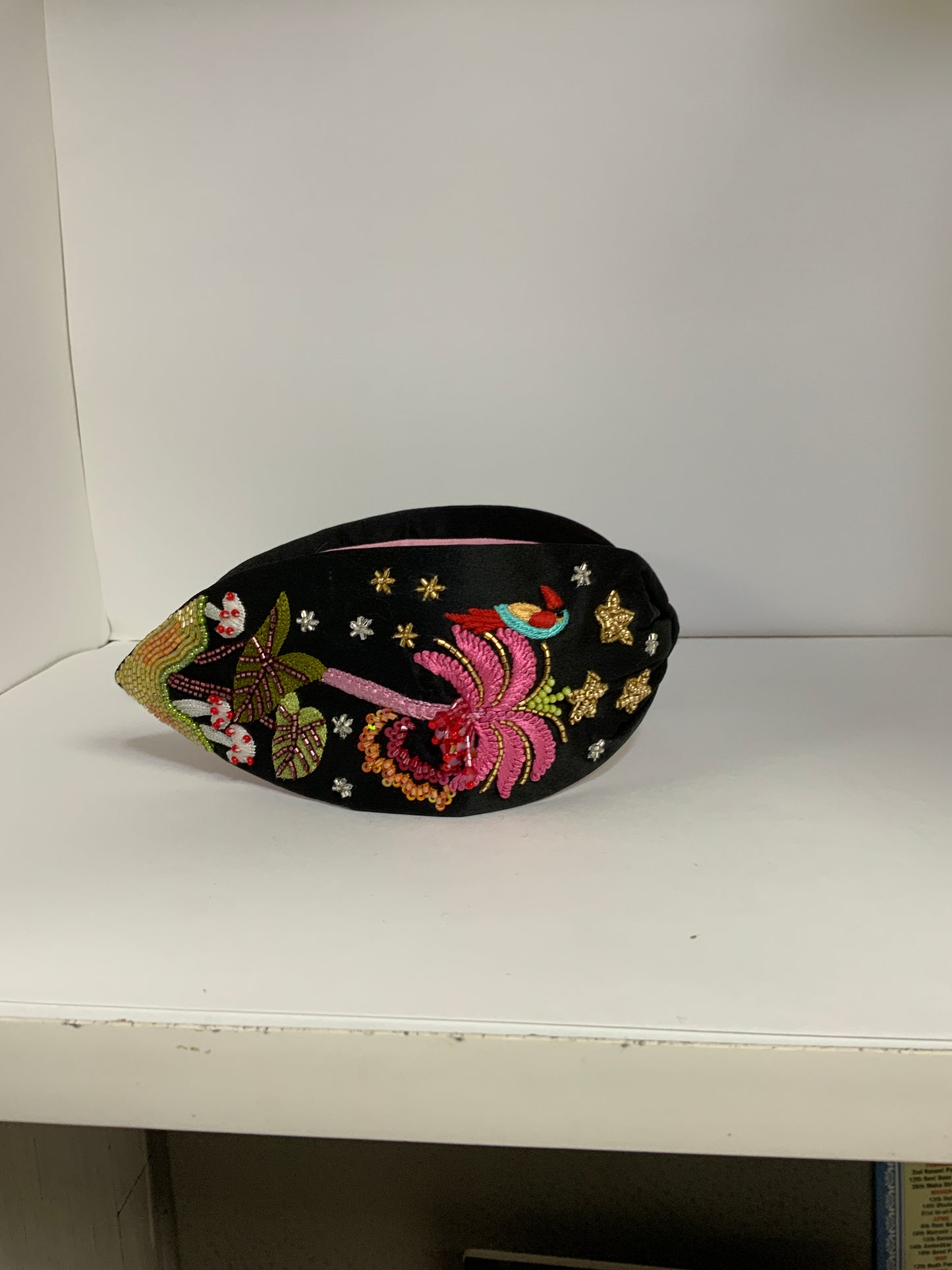 Ember Bird Embellished Knotted Headband