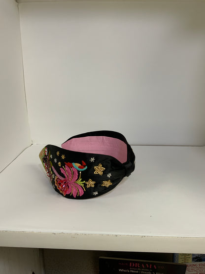 Ember Bird Embellished Knotted Headband