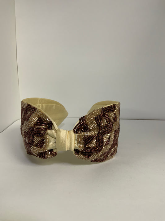 Champagne Spark Knotted Headband
