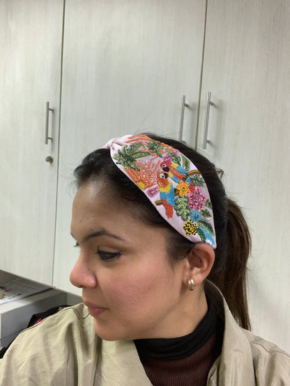 Tropicana Beaded Knotted Headband
