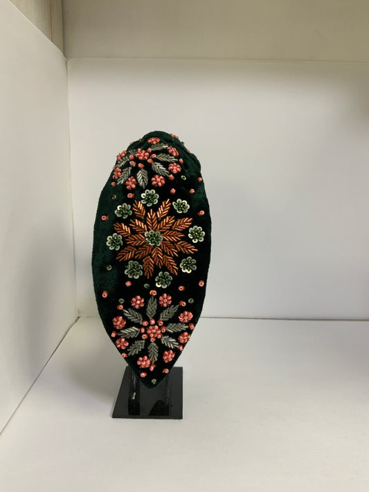 Bloom in the Dark Knotted Headband - Dark