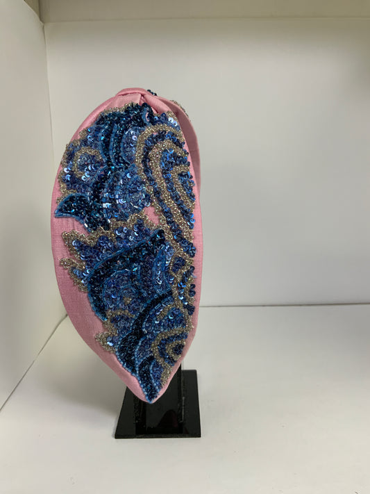 Blush Wave Knotted Headband