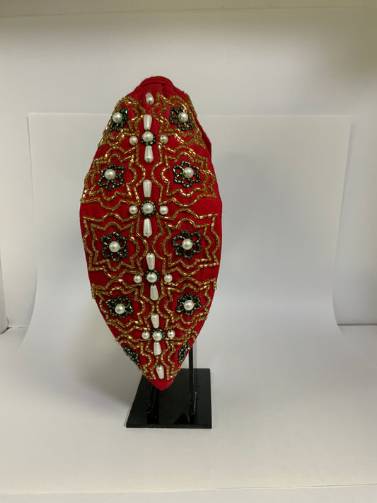 Regal Ruby Knotted Headband