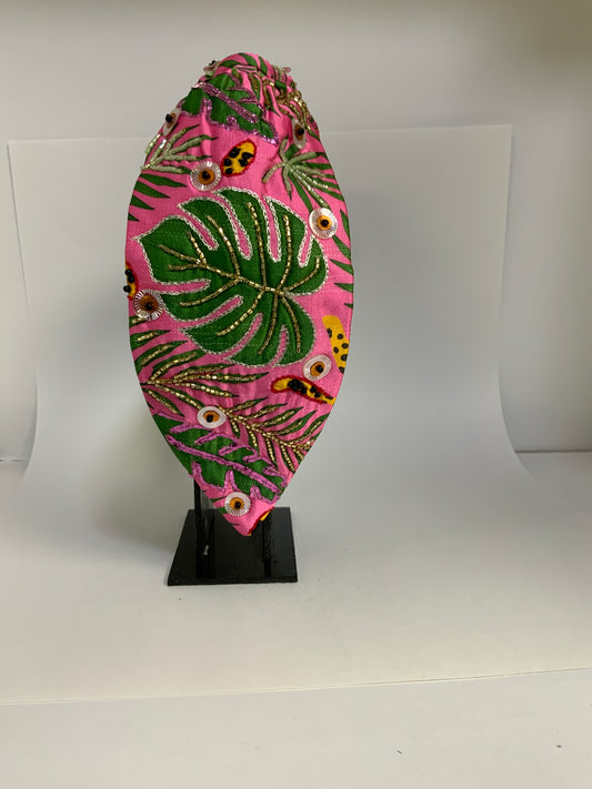 Pink Paradise Knotted Headband