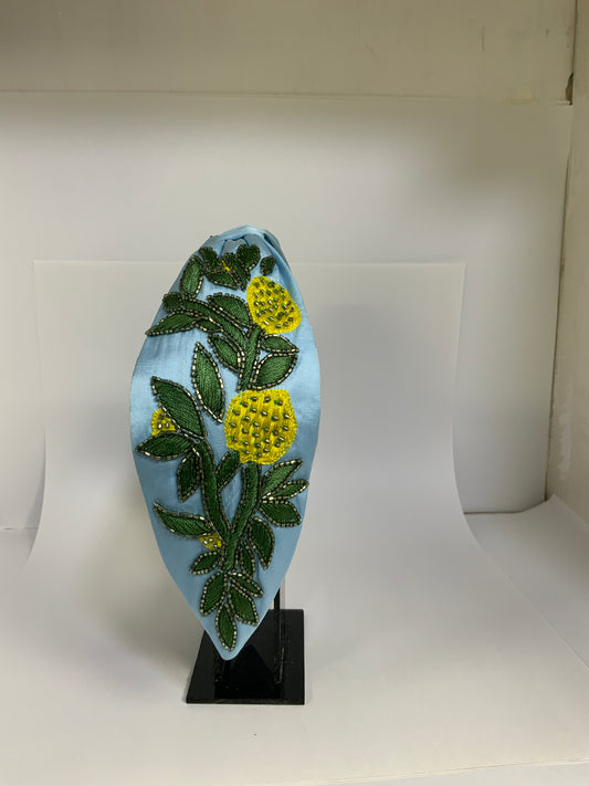 Lemon Spritz Knotted Headband