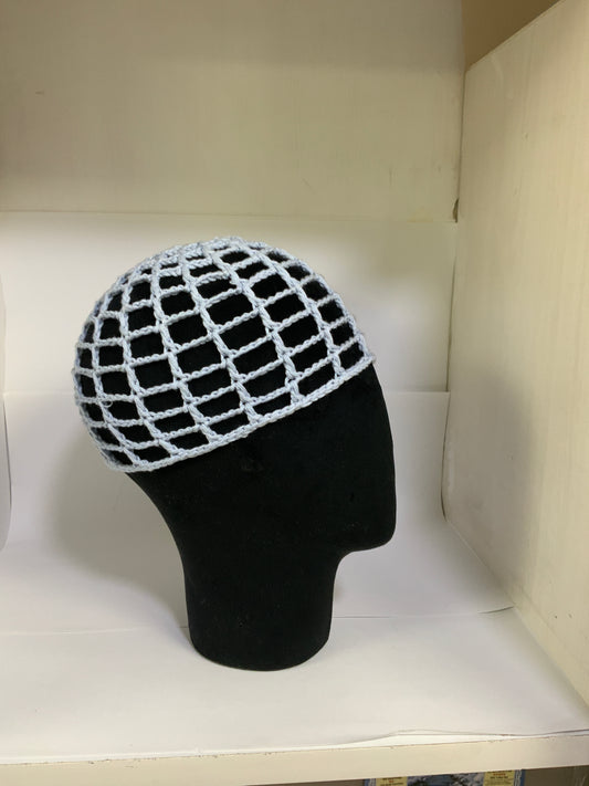 Ray Crochet Skull Cap with Drop Pearls