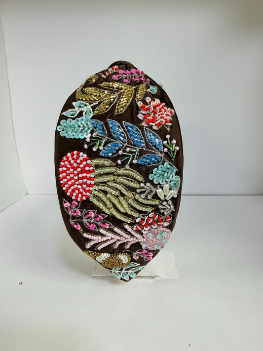 Midnight Meadow Knotted Headband