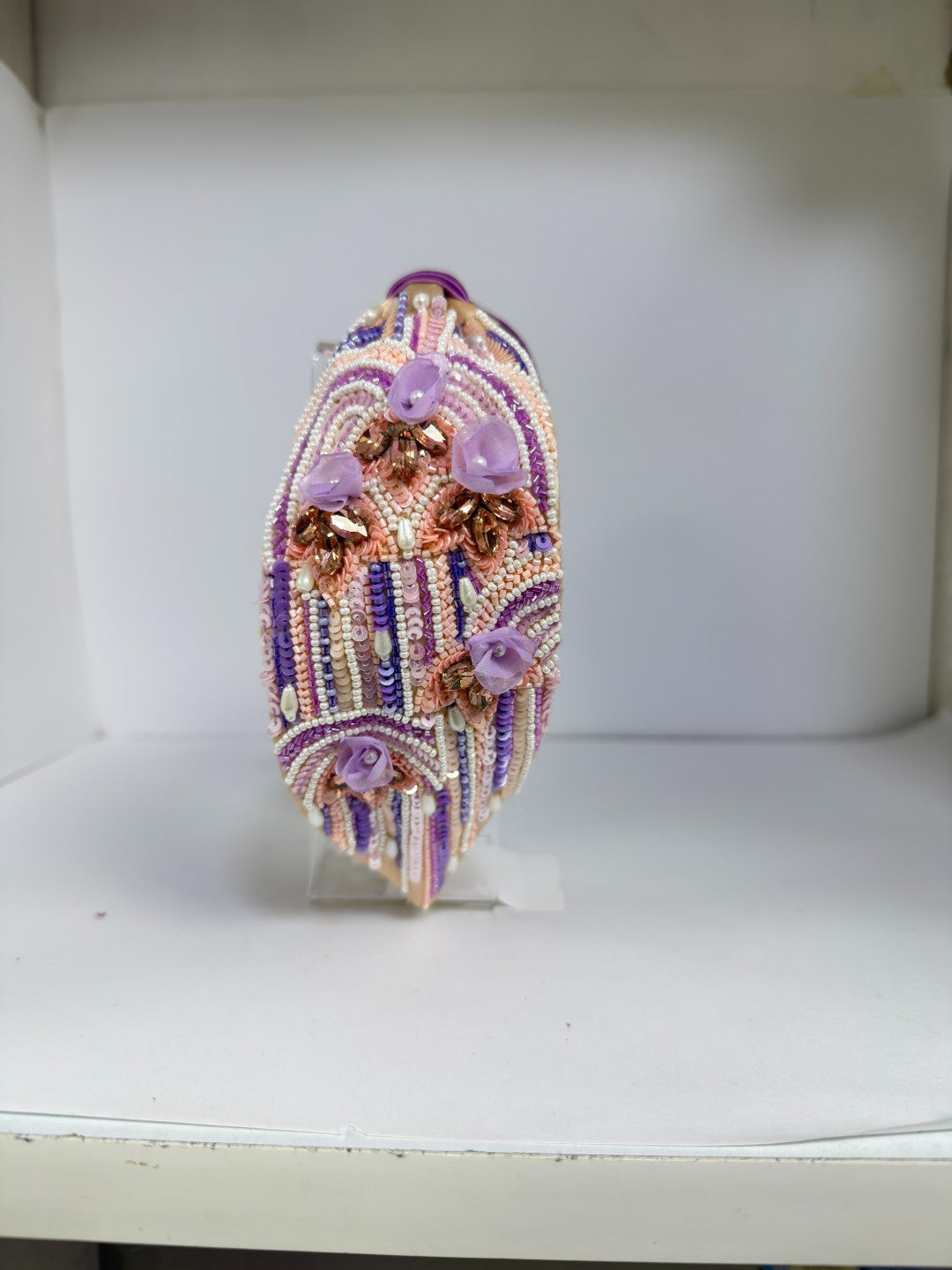 Viola Embellished Knotted Headband