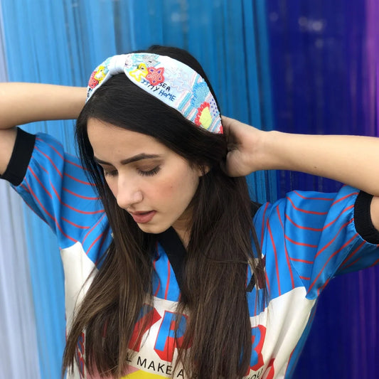 Fita de cabelo Nemo com nó - Branca