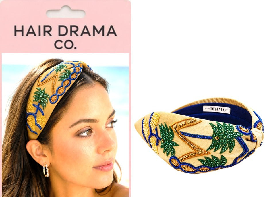 Meet Me by the Palms Beaded Headband