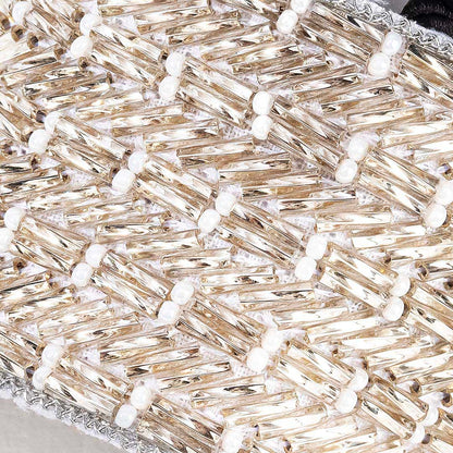 Embellished Ponytail Holder - Silver