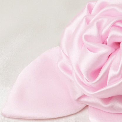 Floral Ponytail Holder - Light Pink