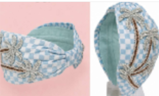 Capri Breeze Embellished Headband - Blue
