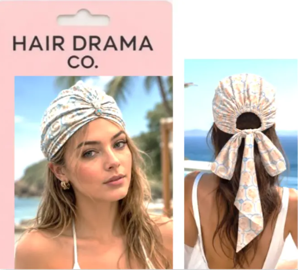 Solana Paisley Tie-Back Headwrap