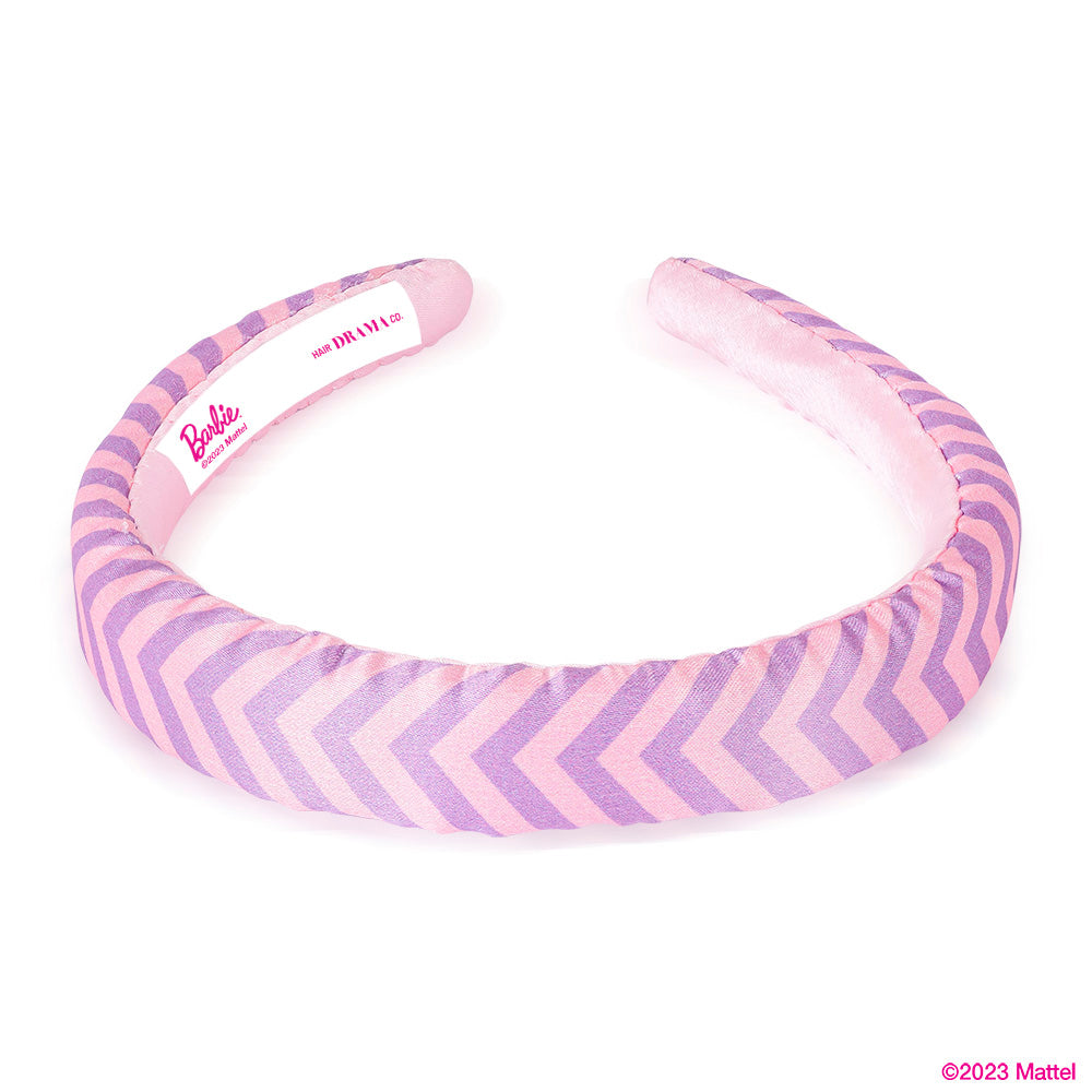Barbie Satin Puff Hair Bands - Set of 3 - Pink & Lilac