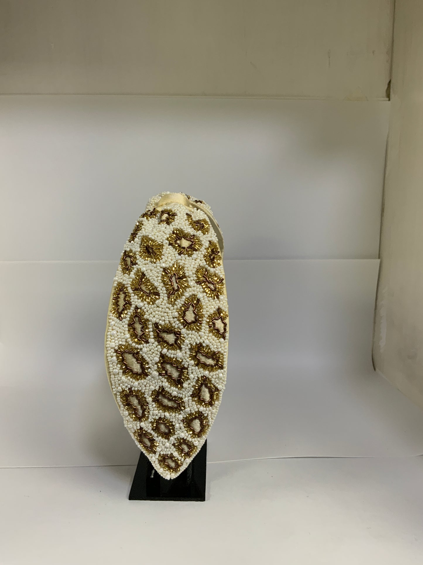 Beaded Leopard Knotted Headband