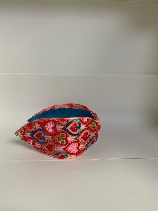 Amour Bloom Knot Headband – Scarlet