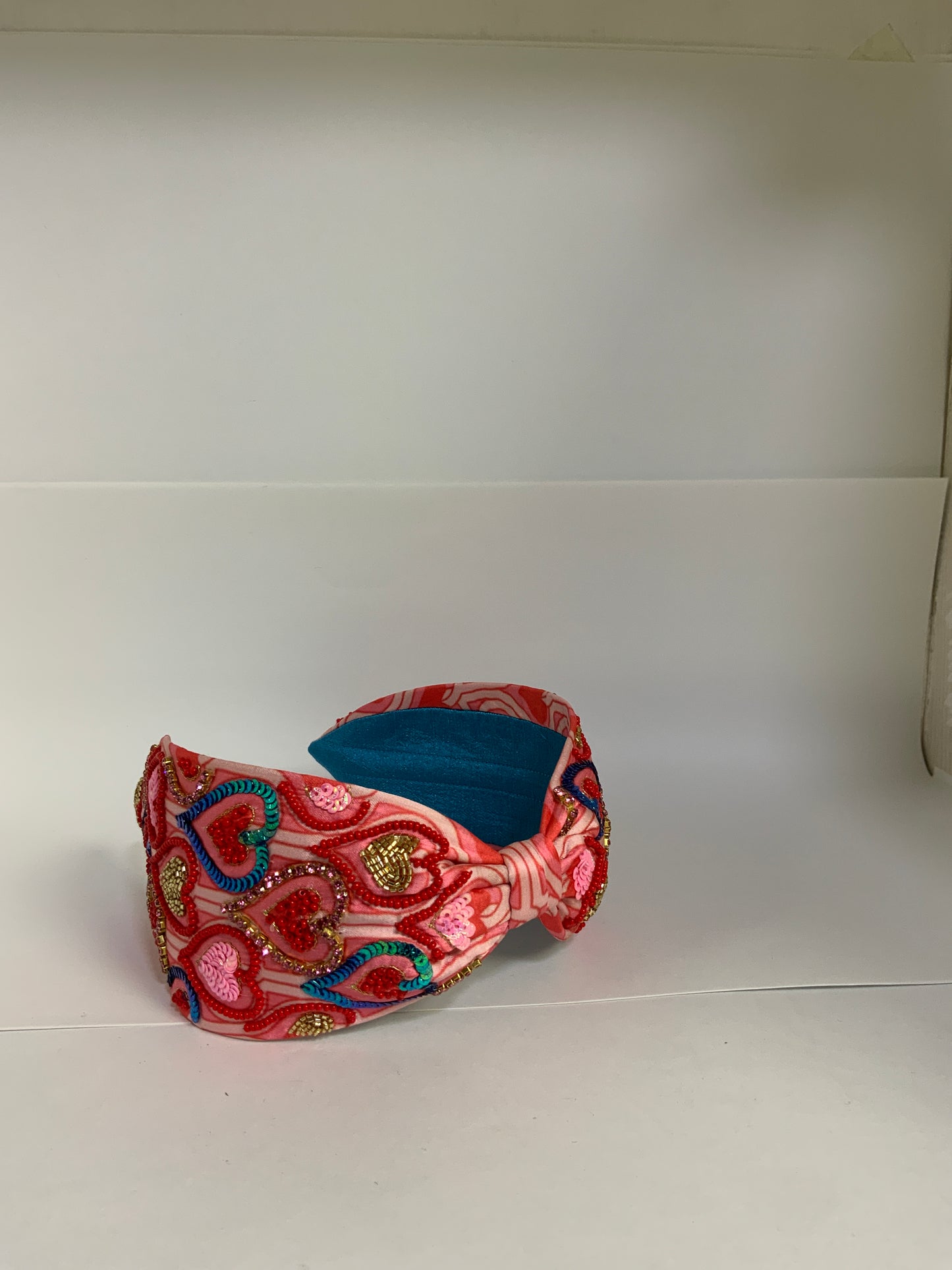 Amour Bloom Knot Headband – Scarlet