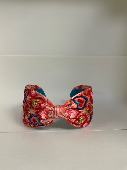 Amour Bloom Knot Headband – Scarlet