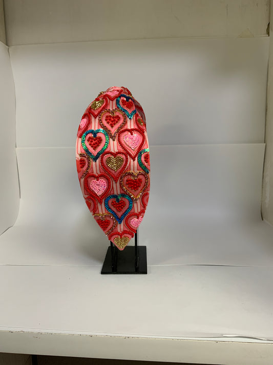 Amour Bloom Knot Headband – Scarlet