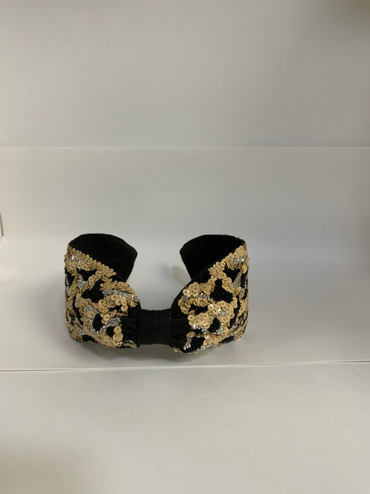 Sequin Leopard Knot Headband